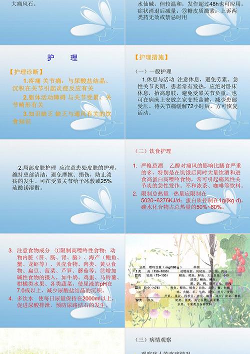 痛风性关节炎出院指导