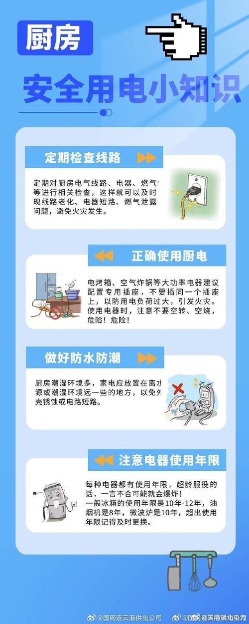 厨房安全用电的注意事项