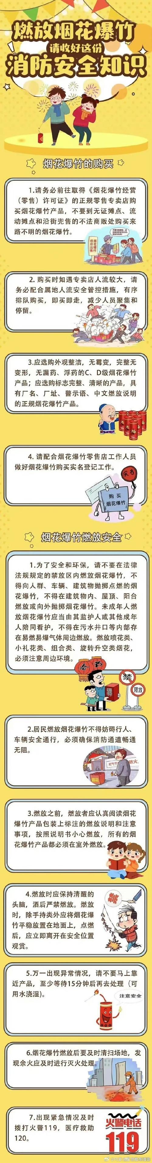 燃放烟花爆竹安全事项