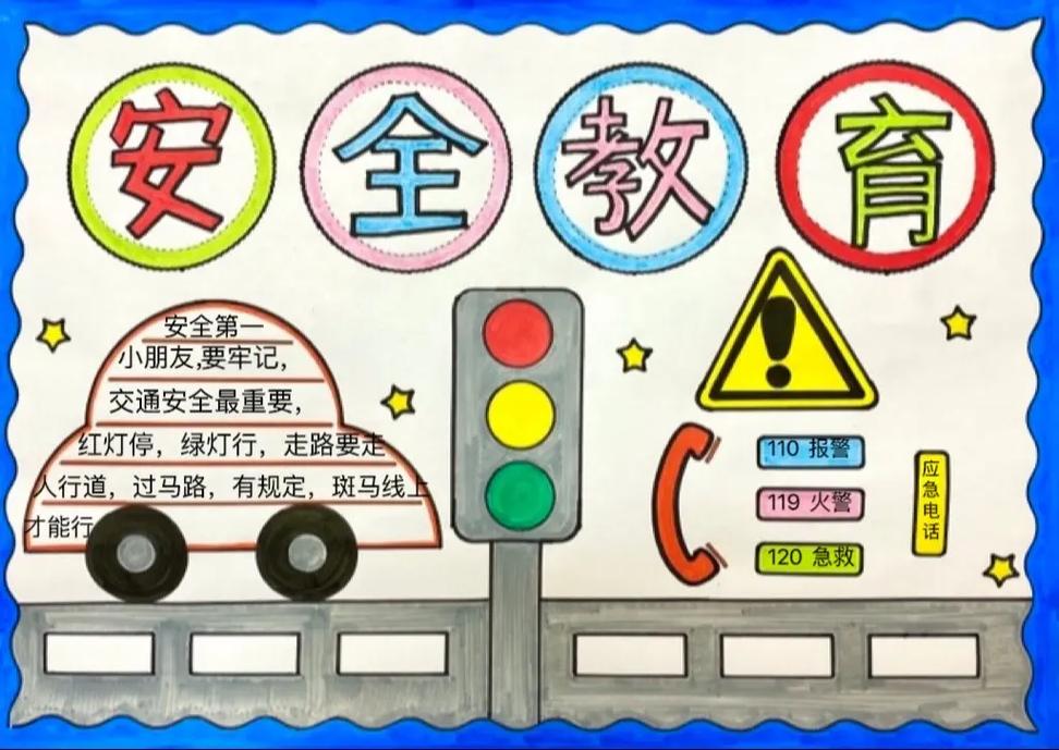 关于安全教育月手抄报