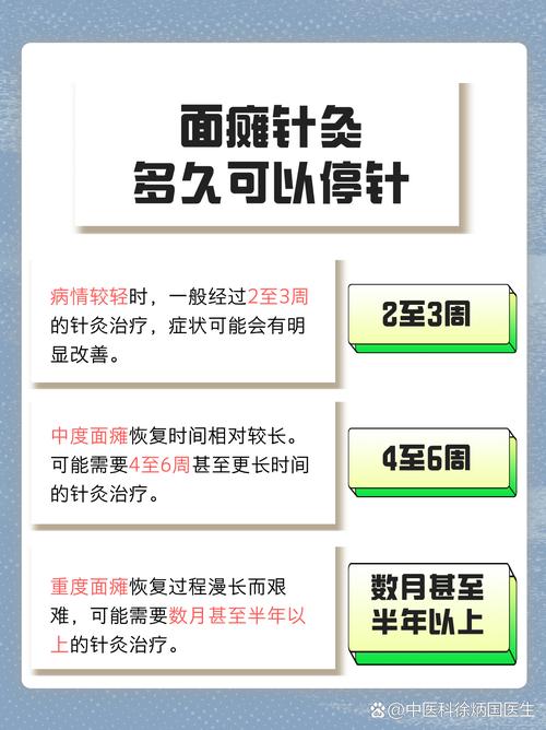 面瘫针灸最佳治疗时间