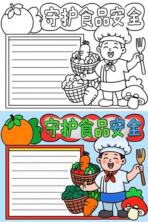 食品安全的简单手抄报