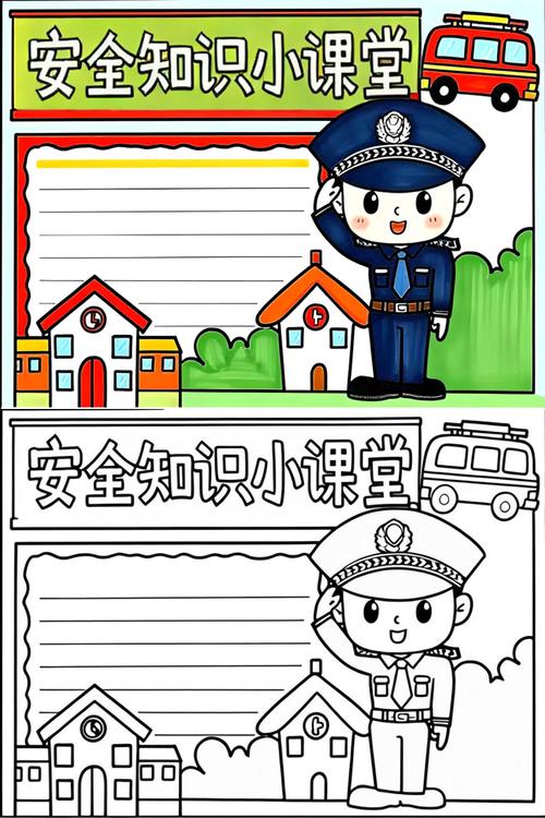 小学生安全手抄报版面