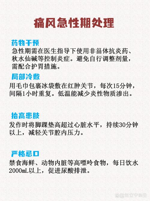 痛风急性发作治疗方法
