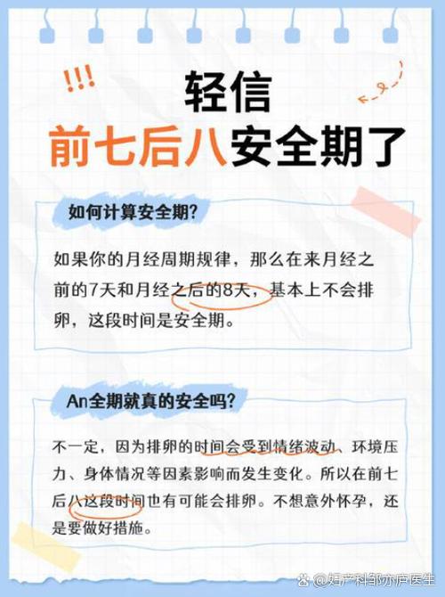 经期的后几天是安全期