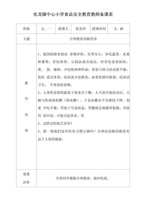 食品安全安全教育记录