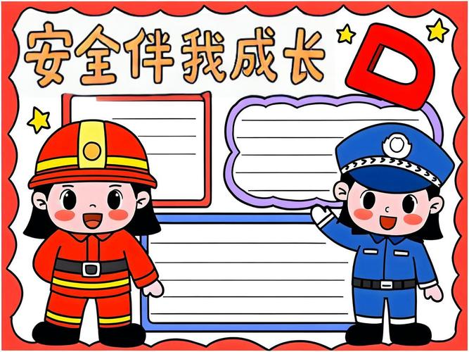 一年级安全手抄报图片