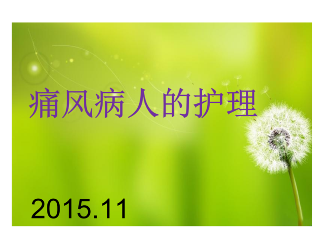 痛风护理查房.ppt