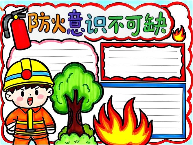 消防安全幼儿园手抄报