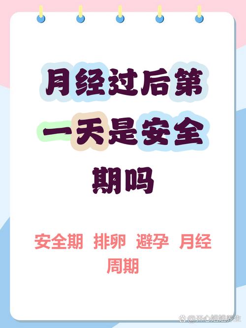 月经结束后一天安全吗