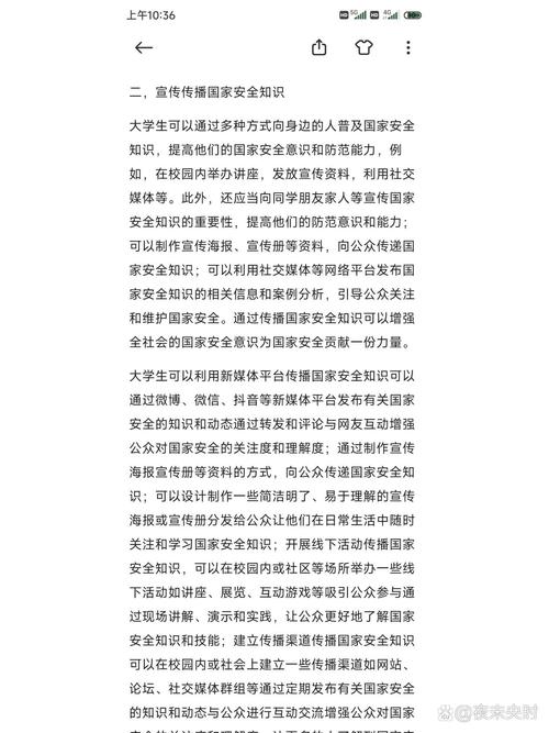 对国家安全问题的看法