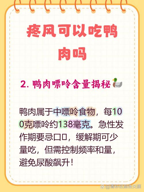 痛风鸭肉鸡肉可以吃吗