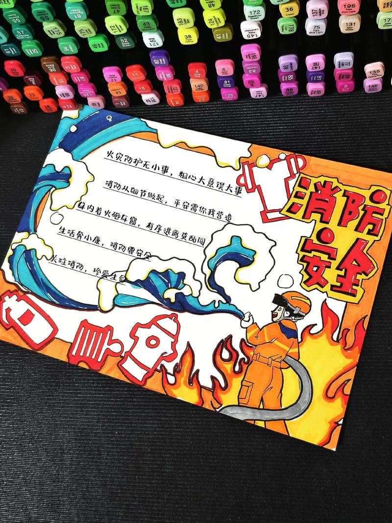 消防安全手抄报初中版