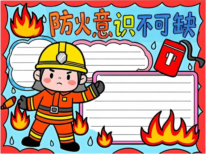 消防安全手抄报初中版