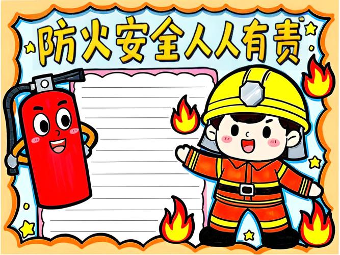 最简单安全消防手抄报