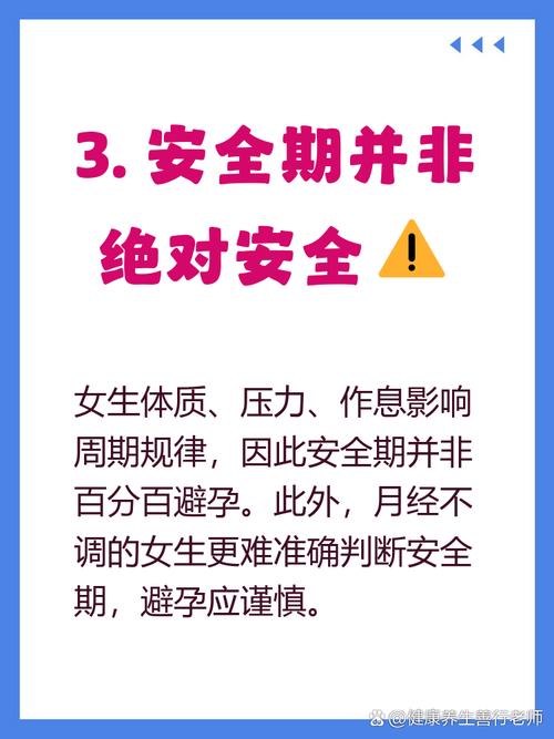 女生月经完后是安全期
