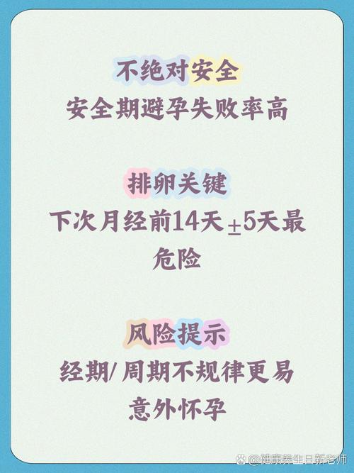 女生不会怀孕的安全期