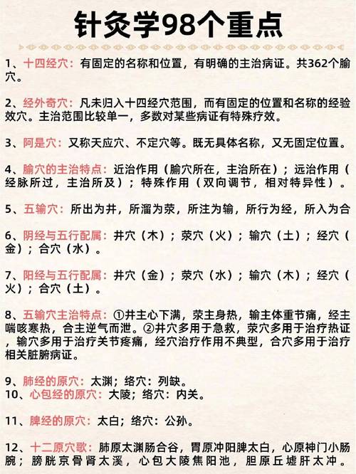 针灸取穴纲要整合版