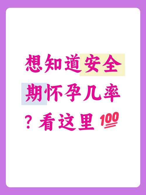 安全期做怀孕几率多大