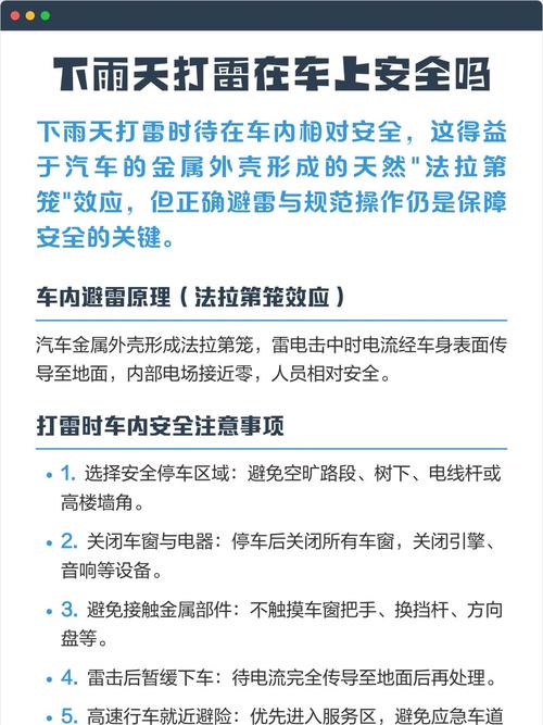 打雷时在汽车里安全吗