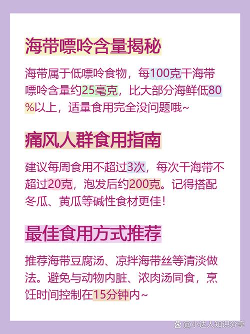 痛风病人能吃海带么