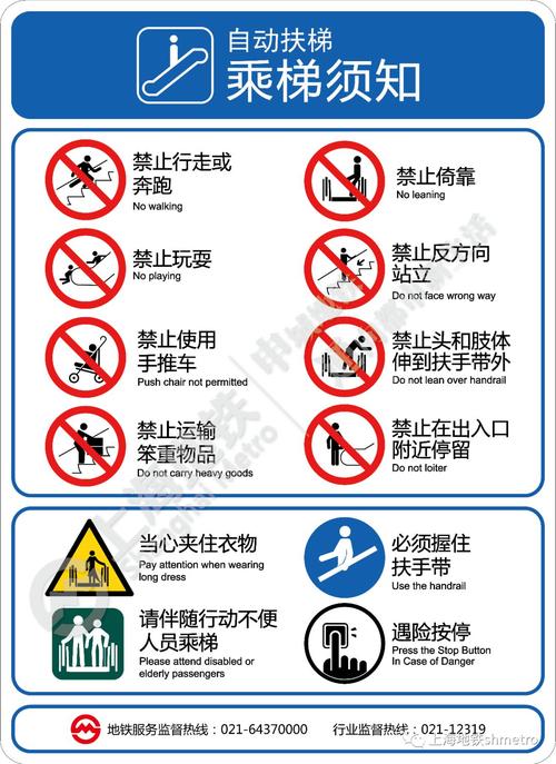 乘坐自动扶梯安全须知